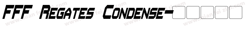 FFF Regates Condense字体转换